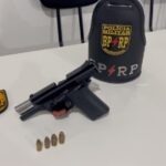 Arma apreendida pela polícia