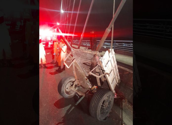 acidente na Ponte João Alves