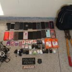 celulares apreendidos no presídio de Areia Branca