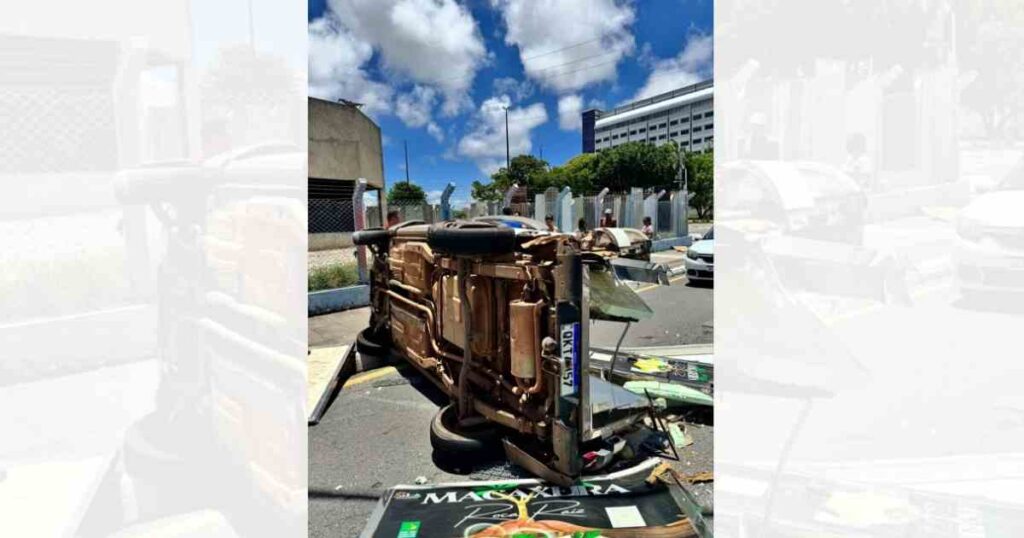 Acidente na Avenida Augusto Franco em Aracaju envolve três veículos