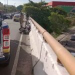 Viaduto da Avenida Tancredo Neves, em Aracaju, onde ocorreu o acidente