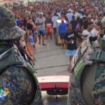 Agentes da Segurança Pública durante operação no Carnaval 2026 em Sergipe
