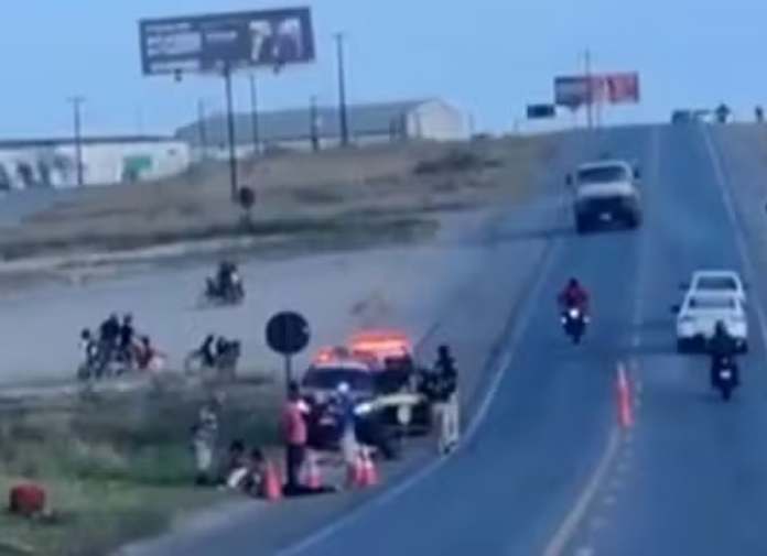 Local do atropelamento que resultou na morte de ciclista na BR-235, em Itabaiana