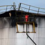 Incêndio em tanque de combustível em Volta Redonda, no Rio de Janeiro