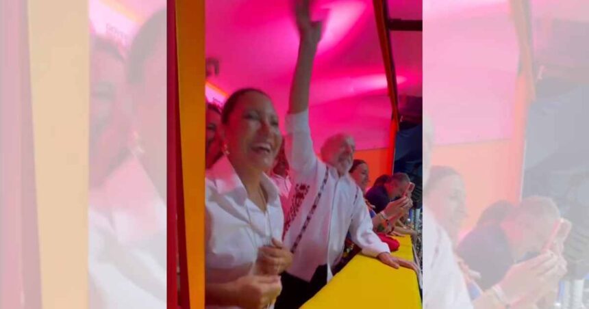 Lula e Janja no camarote oficial do Carnaval de Salvador