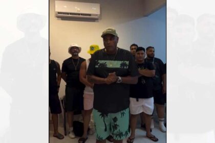 Vocalista Márlio da Banda Swing Mania grava vídeo pedindo desculpas hoje em Pirambu, no Carnaval em Sergipe