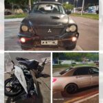 Acidente envolvendo motocicleta e caminhonete na rodovia SE-050 em Aracaju
