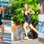 Atleta Maria Carla após concluir corrida em Aracaju mesmo com dores após queda na largada.