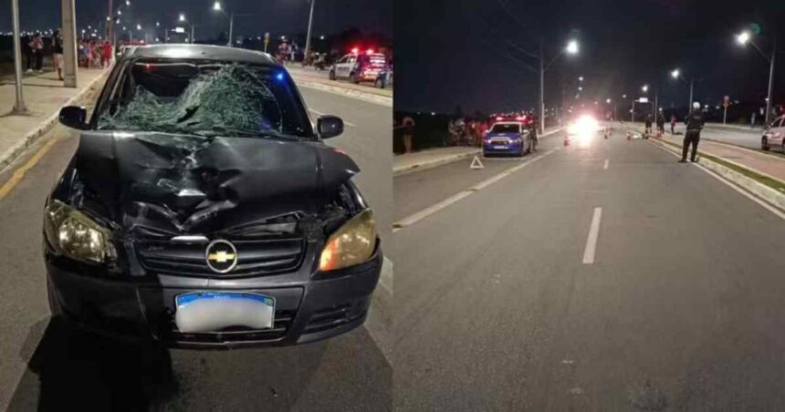 Avenida Governador Marcelo Déda, na Zona Norte de Aracaju, onde ocorreu atropelamento
