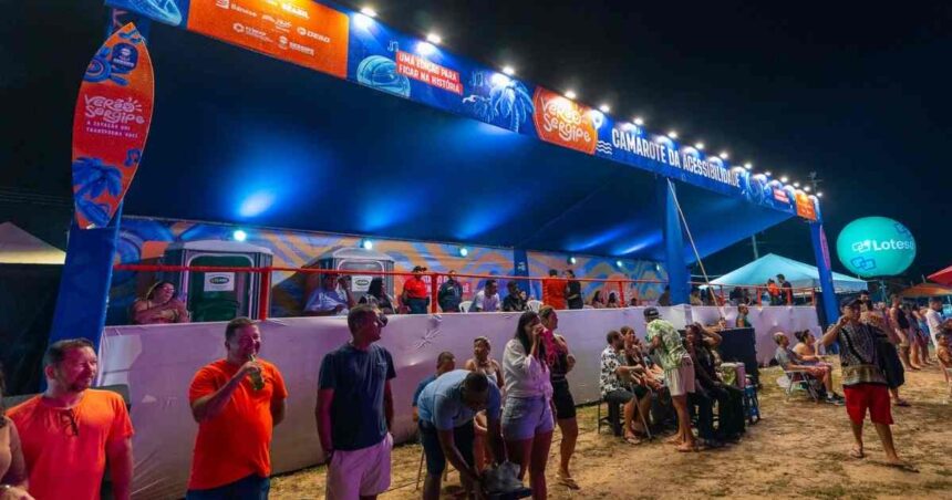 Camarote da Acessibilidade no Verão Sergipe 2026 com estrutura adaptada para PCDs