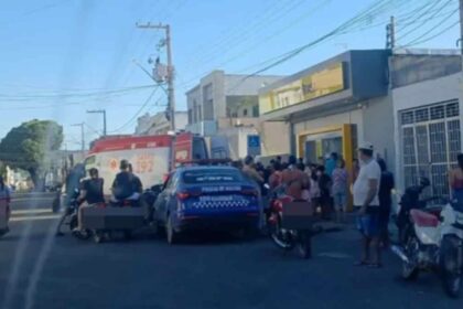 Situação foi controlada após chegada da Polícia Militar e do Samu. (Foto: Redes Sociais/Reprodução)