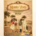 Atores caracterizados como personagens históricos em frente à Ponte do Imperador em Aracaju.