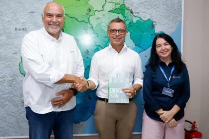 Governador Fábio Mitidieri e diretores da Energisa discutem investimento de R$ 427 milhões em infraestrutura em Sergipe.