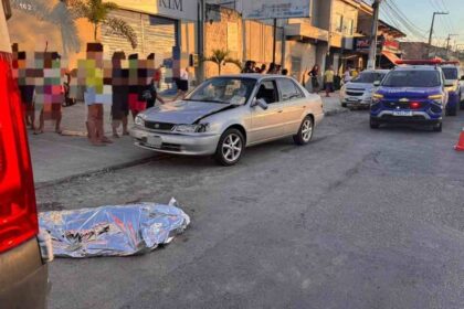 local de acidente na rodovia SE-065 em São Cristóvão.