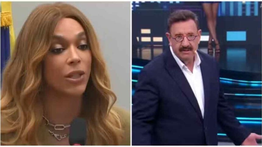 Montagem com fotos do apresentador Ratinho e da deputada Erika Hilton.