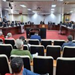 Plenário do Tribunal de Justiça de Sergipe durante julgamento sobre a ilegalidade da greve do magistério.