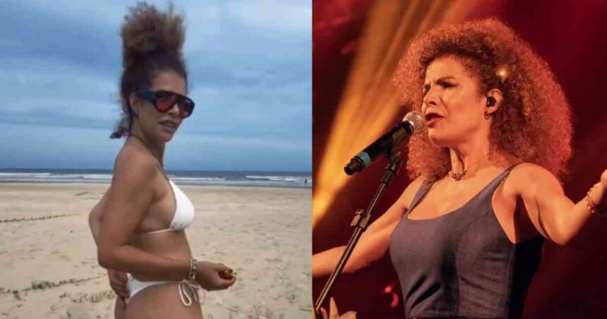 Vanessa da Mata na praia em Aracaju após show no Verão Caju 2026