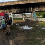Vista da Ponte Aracaju-Barra dos Coqueiros onde ocorreu o acidente com motociclista.