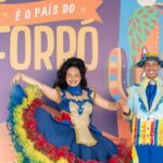 Casal dançando quadrilha junina no Arraiá do Povo em Aracaju durante o Ciclo Junino 2026.