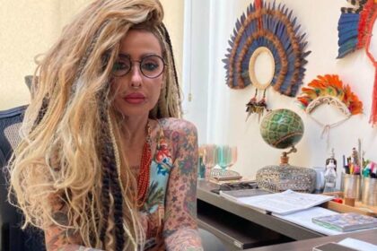 A procuradora da República Gisele Bleggi durante evento institucional em Sergipe.