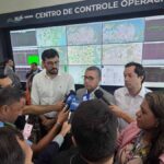 Governador Fábio Mitidieri anunciando que a Iguá fará a obra de serviço na Avenida Maranhão em Aracaju.