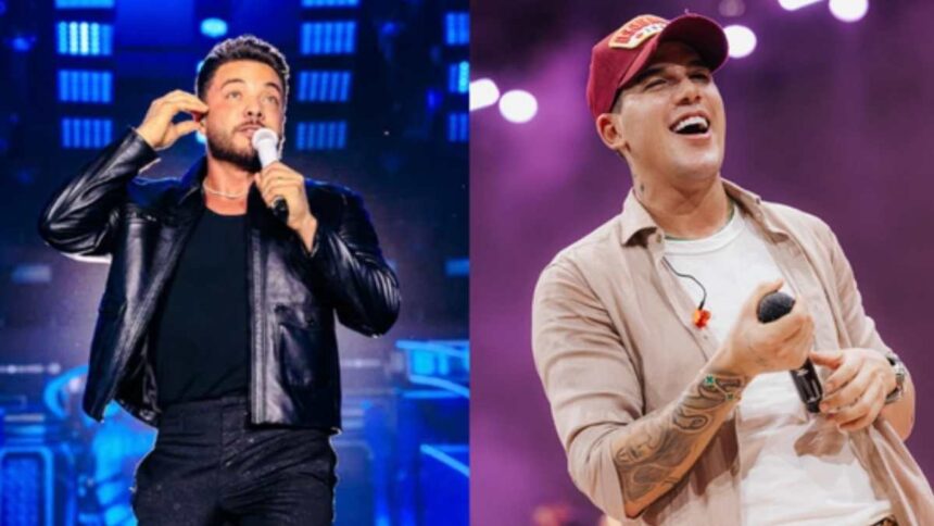 Palco principal do São João de Areia Branca em Sergipe, com grande público.