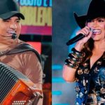 Cantor Tarcísio do Acordeon e cantora Samyra Show em destaque na divulgação de evento junino em Sergipe.