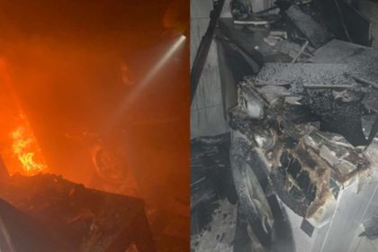 Apartamento incendiado