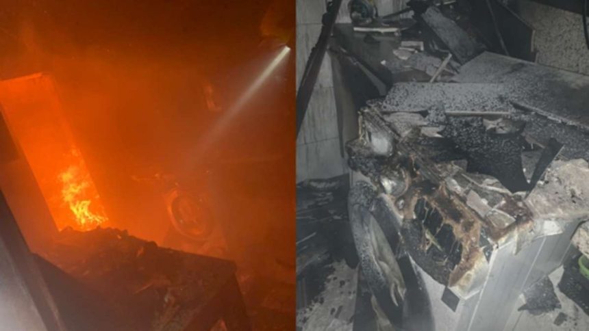 Apartamento incendiado