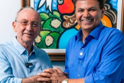 Foto de Dr Valberto com Valmir de Francisquinho