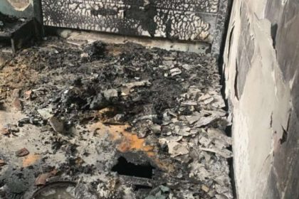 Local incendiado