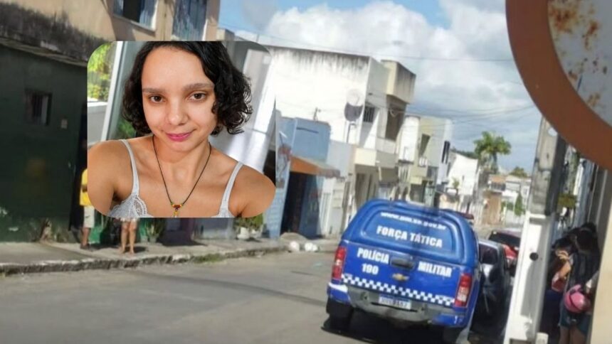 Viatura da Polícia Militar de Sergipe e isolamento da área no Centro de Lagarto.