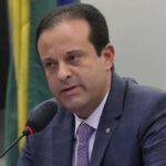 Candidato ao Senado por Sergipe André Moura em evento público.