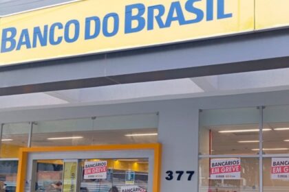 Agência do Banco do Brasil com fluxo normal de atendimento em Sergipe.