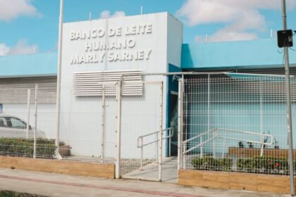 Fachada ou recepção do Banco de Leite Humano Marly Sarney em Aracaju.
