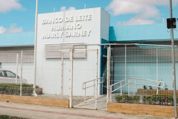 Fachada ou recepção do Banco de Leite Humano Marly Sarney em Aracaju.