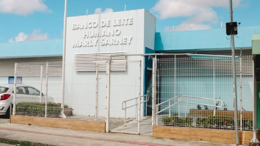 Fachada ou recepção do Banco de Leite Humano Marly Sarney em Aracaju.