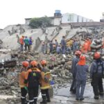 Defesa Civil e Corpo de Bombeiros em atendimento a ocorrência de sotobramento na Grande São Paulo.