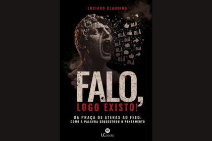 Capa do livro Falo, Logo Existo! de autoria do estrategista Luciano Claudino.