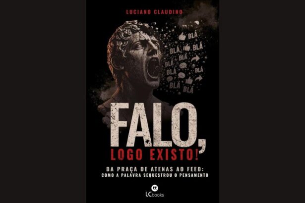 Capa do livro Falo, Logo Existo! de autoria do estrategista Luciano Claudino.