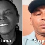 Foto da vítima e do suspeito