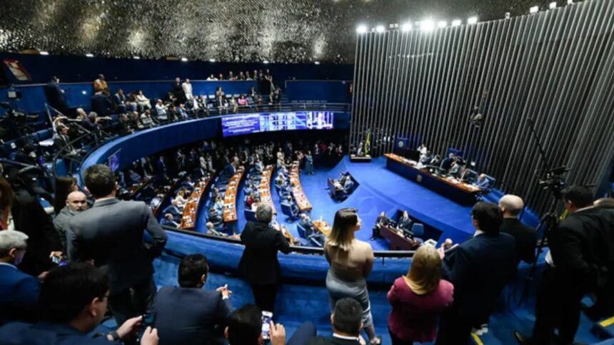 Plenário do Senado Nacional durante votação da PEC do fim da escala 6x1.