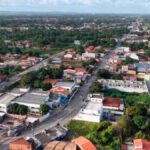 Foto aerea da zona de expansão