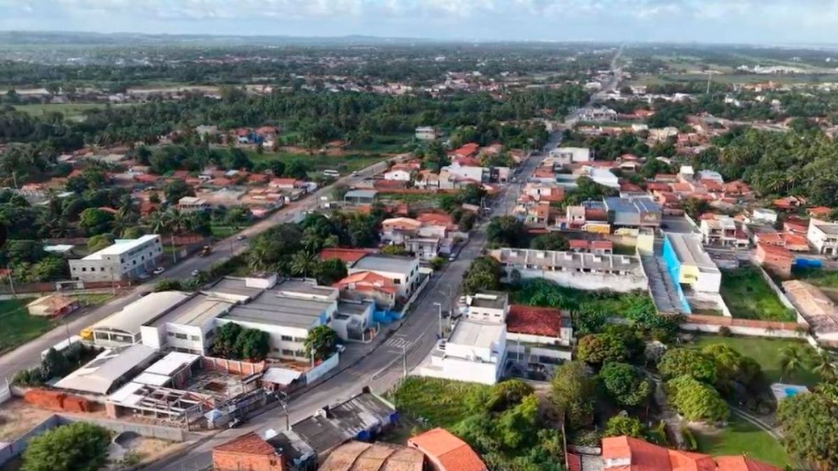 Foto aerea da zona de expansão